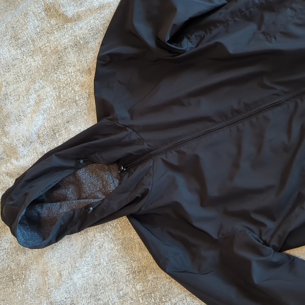 Men's Black Hooded Jacket